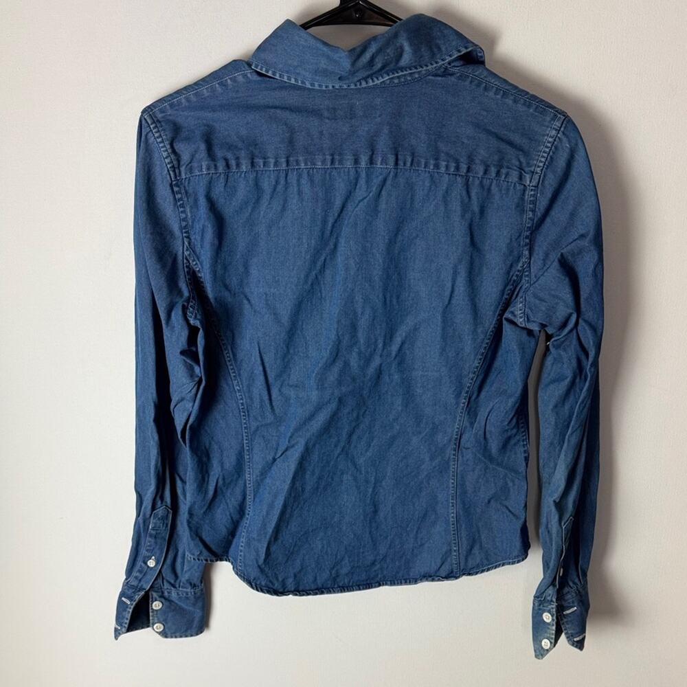 VTG Faconnable Denim Shirt - Women's Small - Picture 4 of 4
